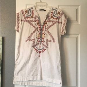 Zara embroidered tunic